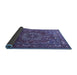 Sideview of Persian Blue Traditional Rug, tr3472blu