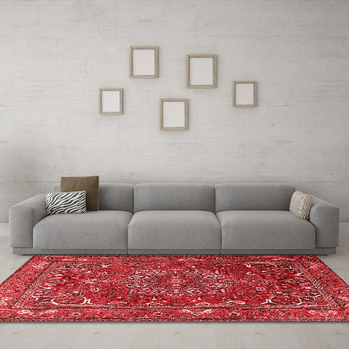 Traditional Red Washable Rugs