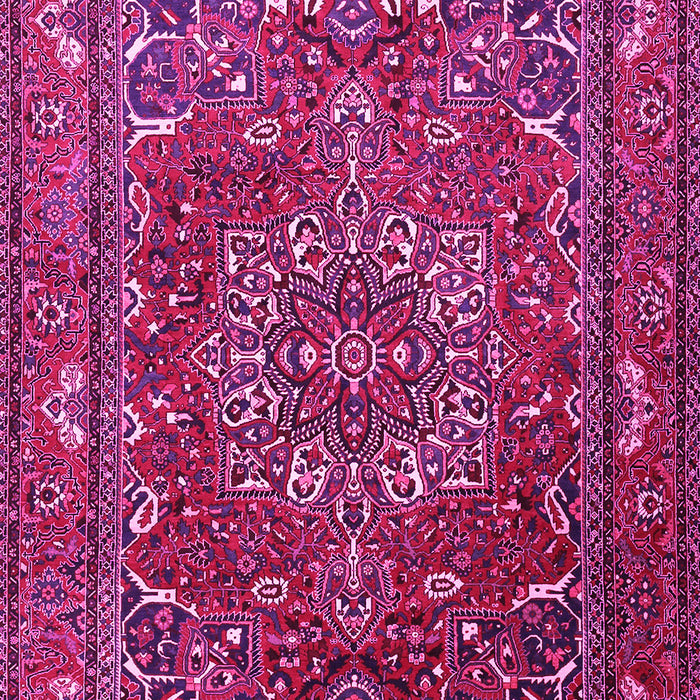 Machine Washable Persian Pink Traditional Rug, wshtr3472pnk