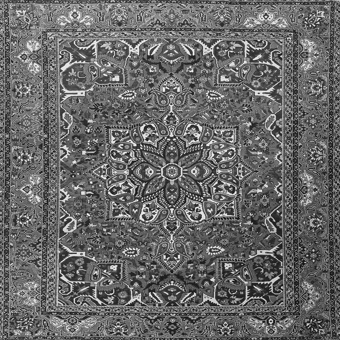 Serging Thickness of Persian Gray Traditional Rug, tr3472gry