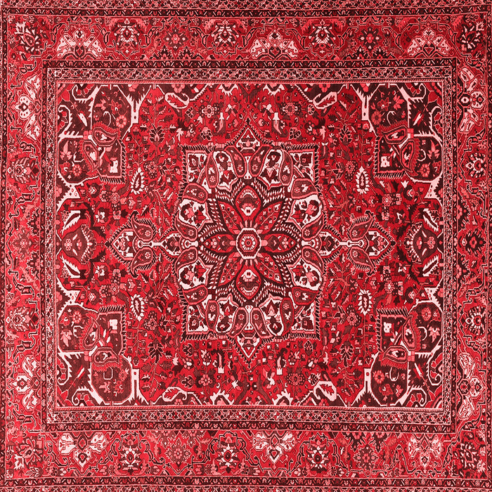 Machine Washable Persian Red Traditional Rug, wshtr3472red