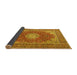 Sideview of Medallion Yellow Traditional Rug, tr3473yw