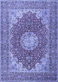 Medallion Blue Traditional Rug, tr3473blu