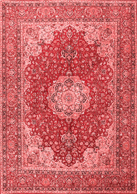 Medallion Red Traditional Rug, tr3473red