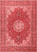 Medallion Red Traditional Area Rugs