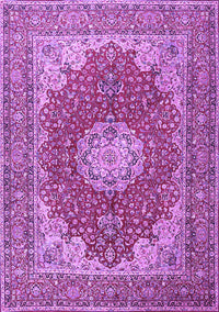 Medallion Purple Traditional Rug, tr3473pur