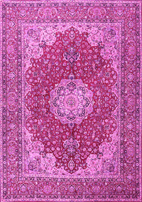 Medallion Pink Traditional Rug, tr3473pnk