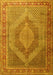 Medallion Yellow Traditional Rug, tr3474yw