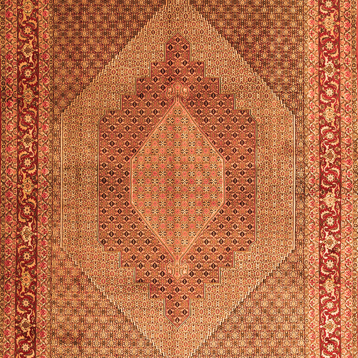 Medallion Orange Traditional Rug, tr3474org