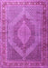 Medallion Purple Traditional Rug, tr3474pur