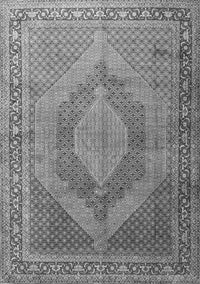 Medallion Gray Traditional Rug, tr3474gry