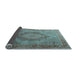 Sideview of Medallion Light Blue Traditional Rug, tr3474lblu