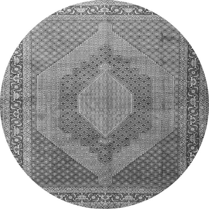Square Medallion Gray Traditional Rug, tr3474gry