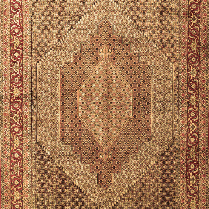 Medallion Brown Traditional Rug, tr3474brn