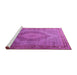 Sideview of Machine Washable Medallion Purple Traditional Area Rugs, wshtr3474pur