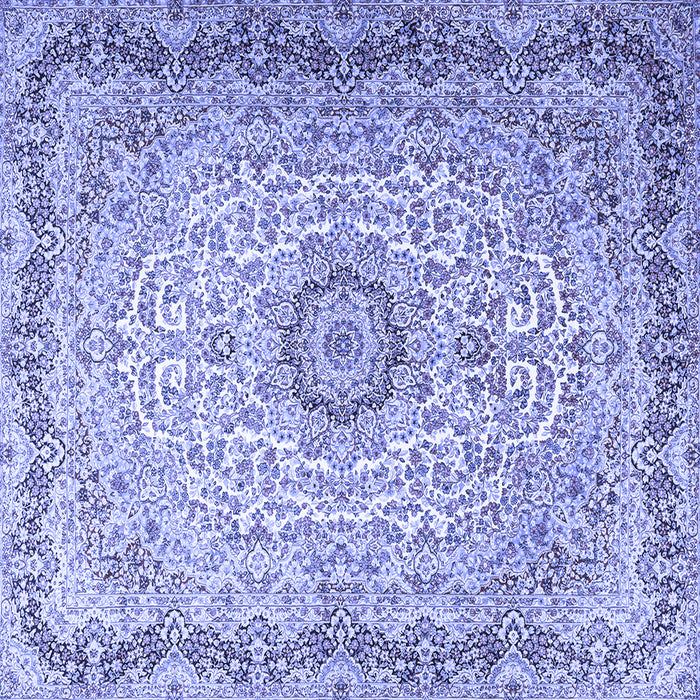 Square Persian Blue Traditional Rug, tr3475blu