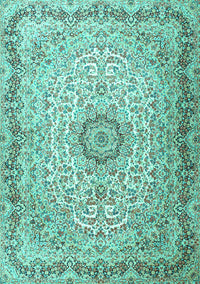 Persian Turquoise Traditional Rug, tr3475turq