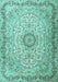 Persian Turquoise Traditional Rug, tr3475turq