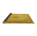 Sideview of Persian Yellow Traditional Rug, tr3475yw