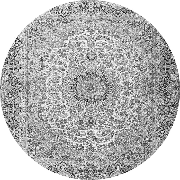 Machine Washable Persian Gray Traditional Rug, wshtr3475gry