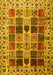 Machine Washable Persian Yellow Traditional Rug, wshtr3476yw