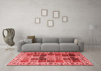 Machine Washable Persian Red Traditional Rug, wshtr3476red