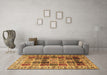 Machine Washable Persian Brown Traditional Rug in a Living Room,, wshtr3476brn