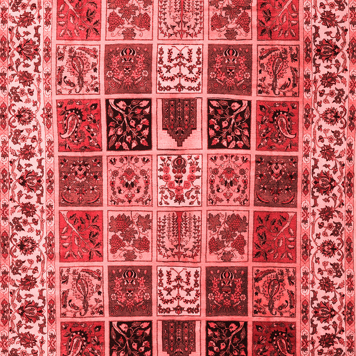 Machine Washable Persian Red Traditional Rug, wshtr3476red