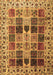 Machine Washable Persian Brown Traditional Rug, wshtr3476brn