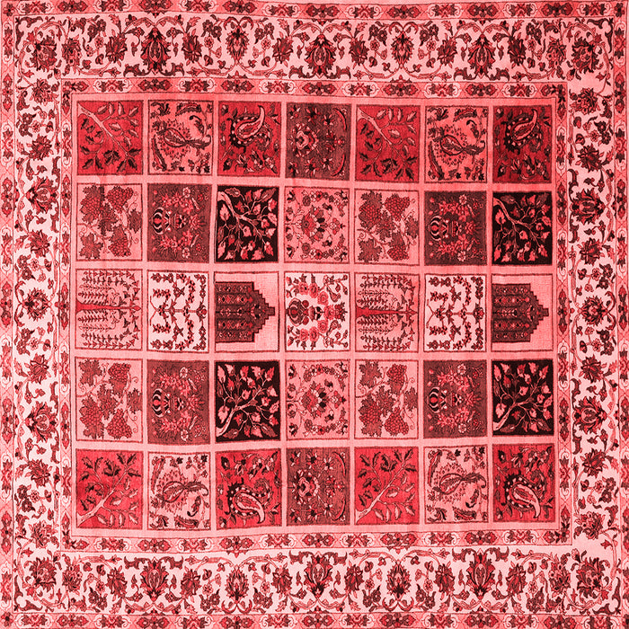 Machine Washable Persian Red Traditional Rug, wshtr3476red