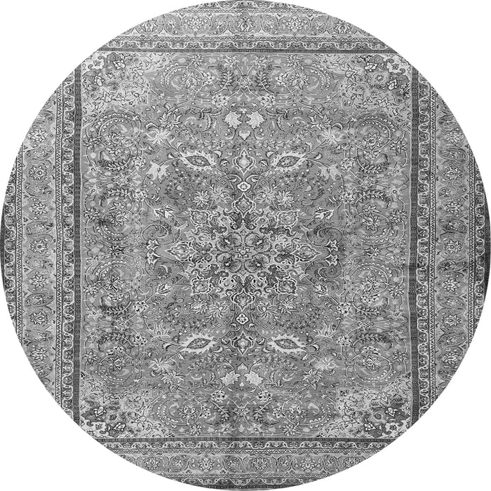 Square Persian Gray Traditional Rug, tr3477gry