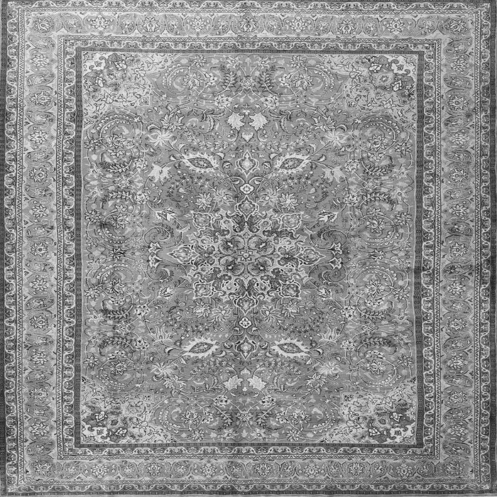 Serging Thickness of Persian Gray Traditional Rug, tr3477gry
