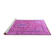 Sideview of Machine Washable Persian Purple Traditional Area Rugs, wshtr3477pur