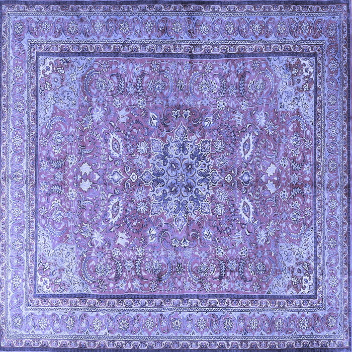 Square Persian Blue Traditional Rug, tr3477blu