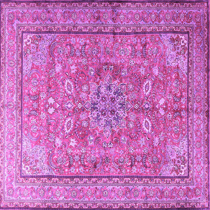 Square Persian Purple Traditional Rug, tr3477pur