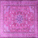 Square Persian Purple Traditional Rug, tr3477pur