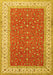 Machine Washable Persian Yellow Traditional Rug, wshtr3478yw