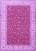 Machine Washable Persian Purple Traditional Area Rugs, wshtr3478pur