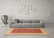 Machine Washable Persian Brown Traditional Rug in a Living Room,, wshtr3478brn