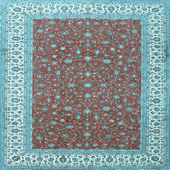 Square Persian Light Blue Traditional Rug, tr3478lblu