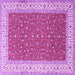 Square Persian Purple Traditional Rug, tr3478pur