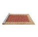 Sideview of Machine Washable Persian Brown Traditional Rug, wshtr3478brn