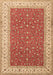 Machine Washable Persian Brown Traditional Rug, wshtr3478brn