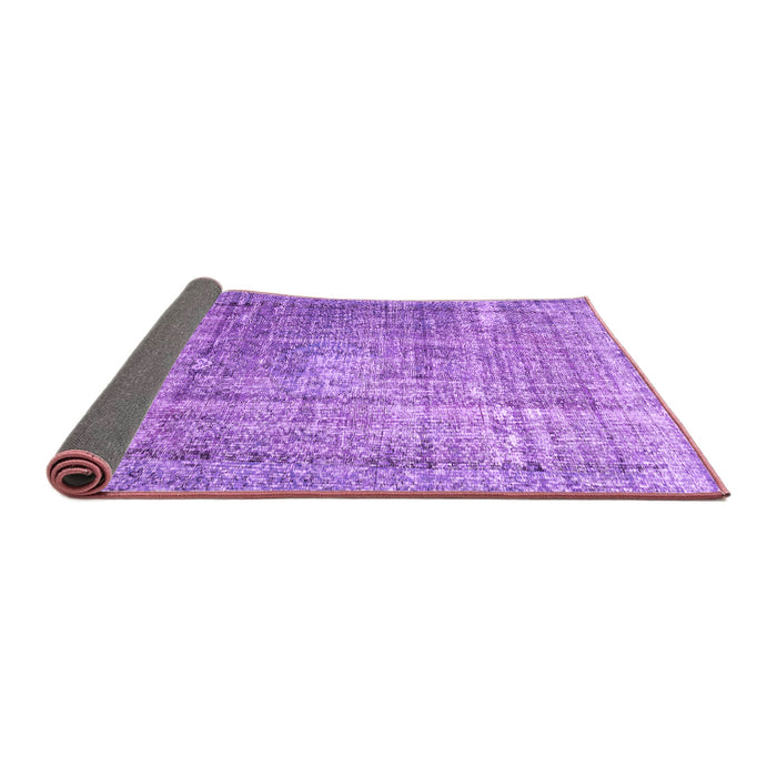 Sideview of Persian Purple Traditional Rug, tr3479pur