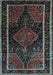 Machine Washable Persian Light Blue Traditional Rug, wshtr347lblu