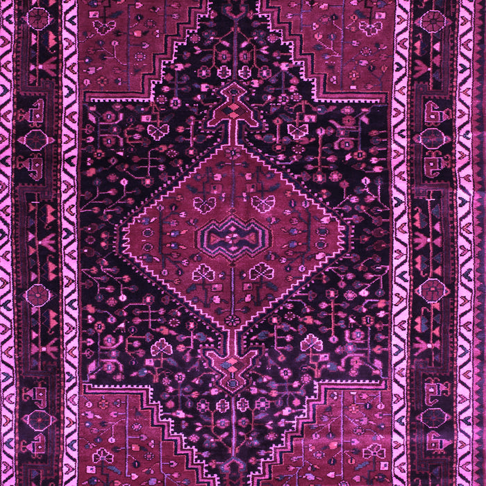 Machine Washable Persian Purple Traditional Area Rugs, wshtr347pur