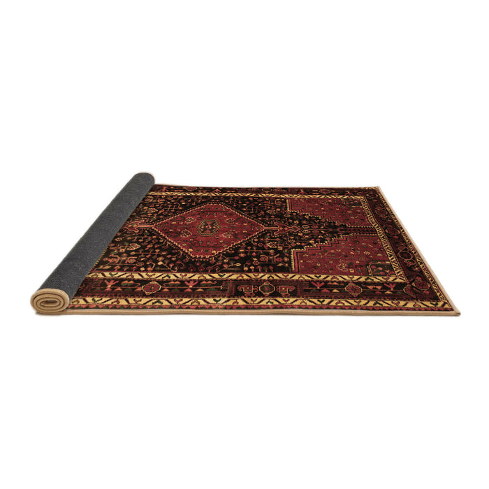 Sideview of Persian Brown Traditional Rug, tr347brn