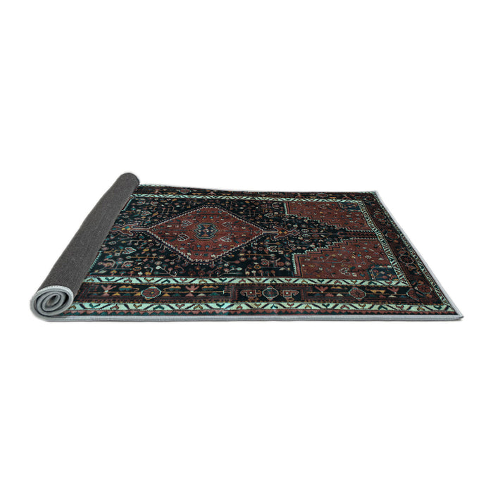 Sideview of Persian Light Blue Traditional Rug, tr347lblu
