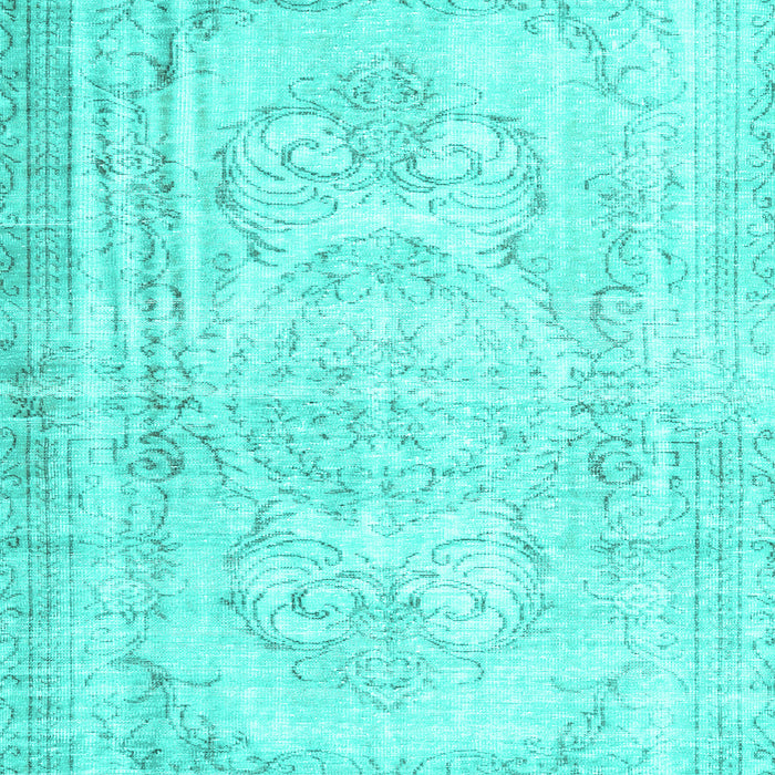 Machine Washable Persian Turquoise Traditional Area Rugs, wshtr3480turq