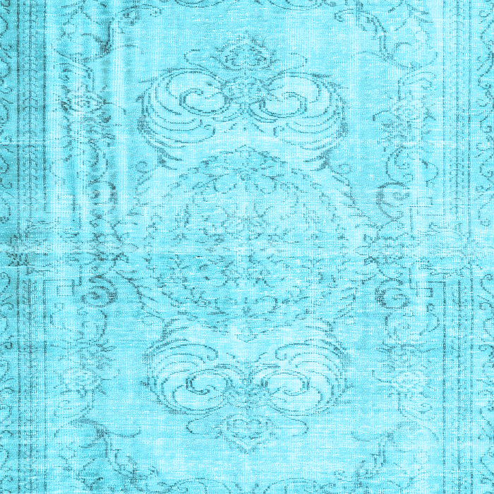 Machine Washable Persian Light Blue Traditional Rug, wshtr3480lblu